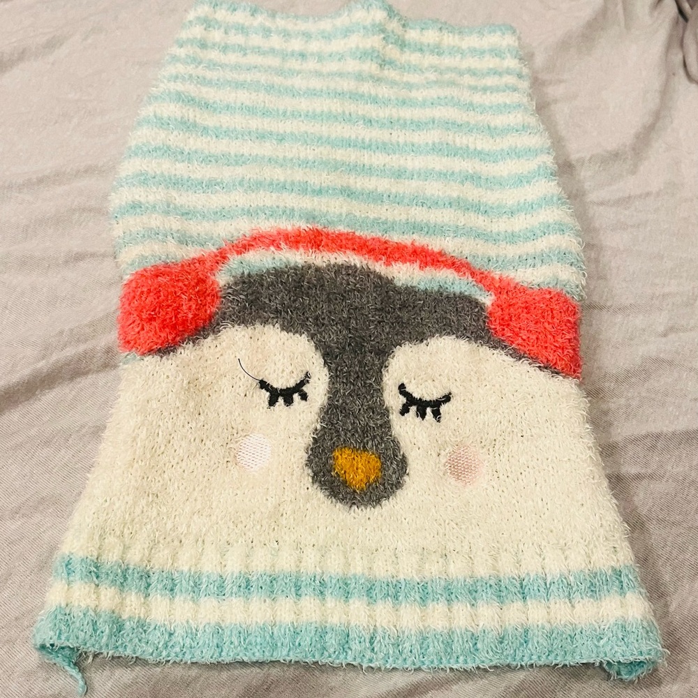 Cute Penguin Knit Sweater for Small Dog